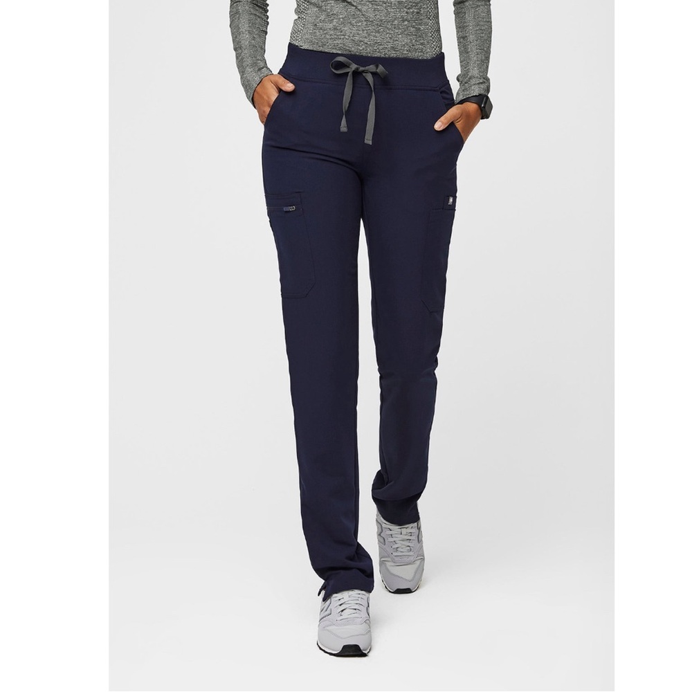 Navy figs YOLA WITH YOGA WAISTBAND SKINNY SCRUB PANTS